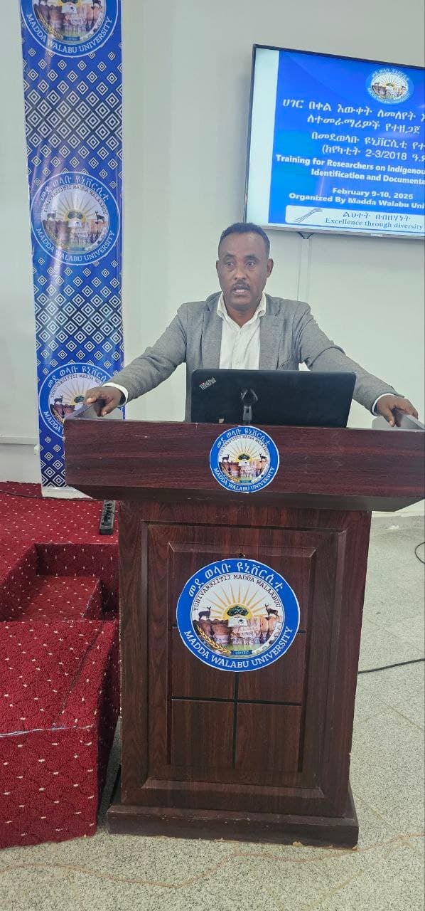 Madda Walabu University has begun Training for Researchers on Indigenous Knowledge Identification and Documentation